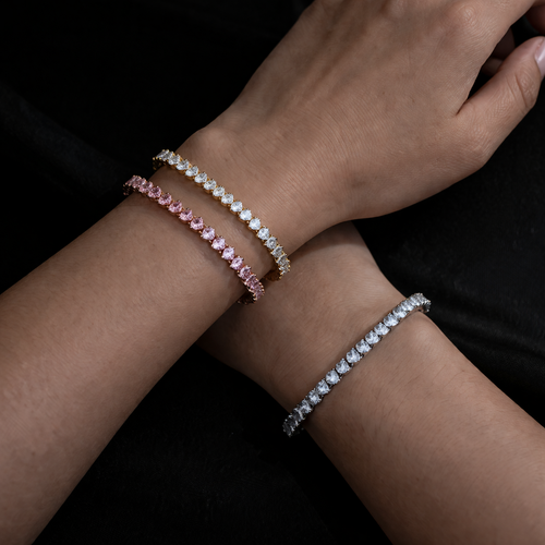 Amora Heart Tennis Bracelet