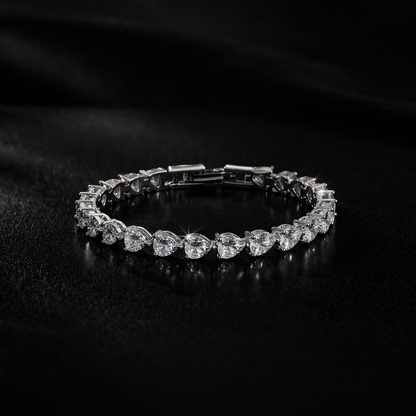 Amora Heart Tennis Bracelet