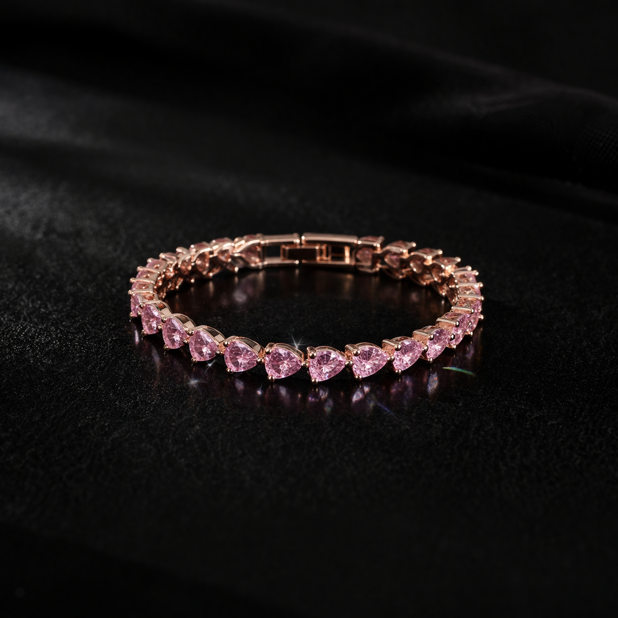 Amora Heart Tennis Bracelet